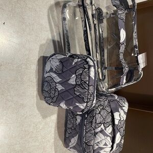 Vera Bradley 3pc cosmetics travel set